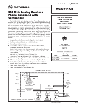 MC33411BFTA Datasheet PDF Motorola => Freescale