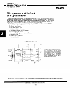 MC68B02S Datasheet PDF Motorola => Freescale
