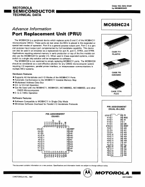MC68HC01 Datasheet PDF Motorola => Freescale