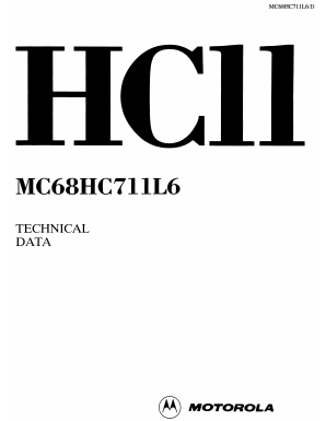 MC68HC711L6 Datasheet PDF Motorola => Freescale