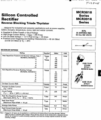 MCR3818 Datasheet PDF Motorola => Freescale