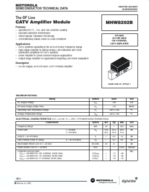 MHW8202B Datasheet PDF Motorola => Freescale