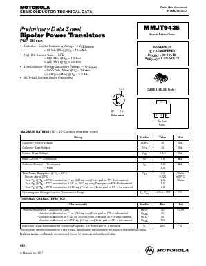 MMJT9435 Datasheet PDF Motorola => Freescale