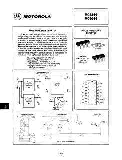 MC4344P Datasheet PDF Motorola => Freescale