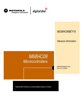 MC68HC908EY16 Datasheet PDF Motorola => Freescale