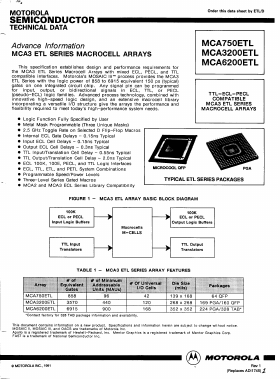 MCA3200ETL Datasheet PDF Motorola => Freescale