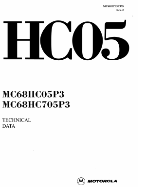 MC68HC705P3S Datasheet PDF Motorola => Freescale