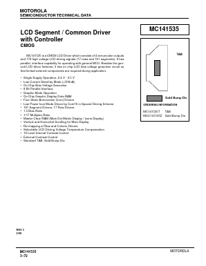 MCC141535Z Datasheet PDF Motorola => Freescale