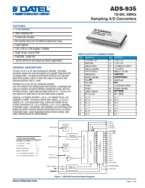 ADS-B935 Datasheet PDF Murata Power Solutions