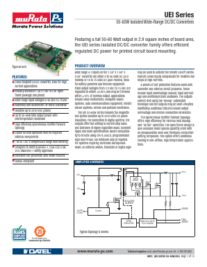 UEI-15/5-Q12N-C Datasheet PDF Murata Power Solutions