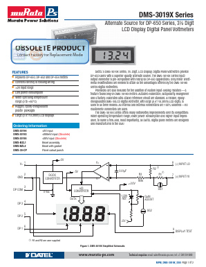 DMS-3019X Datasheet PDF Murata Power Solutions