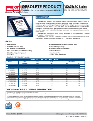 VKA75LS12C Datasheet PDF Murata Power Solutions
