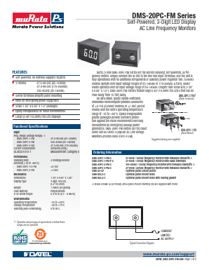 DMS-20PC-FM Datasheet PDF Murata Power Solutions