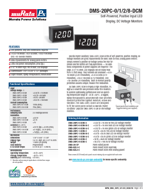 DMS-20PC-0-DCM Datasheet PDF Murata Power Solutions