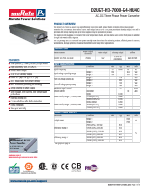 D2U5T-H3-7000-54-HU4C Datasheet PDF Murata Manufacturing