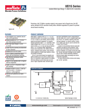UEI-15 Datasheet PDF Murata Manufacturing
