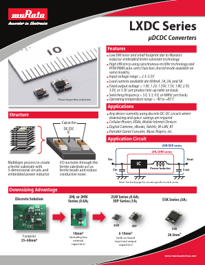 LXDC2UR15A-119 Datasheet PDF Murata Manufacturing