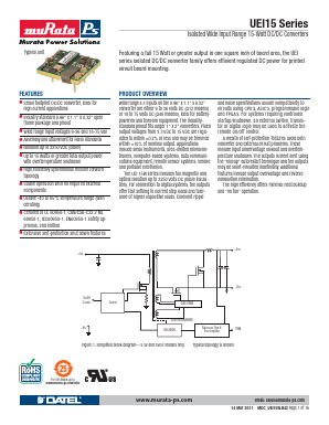 UEI15-033-Q12PML2-C Datasheet PDF Murata Manufacturing