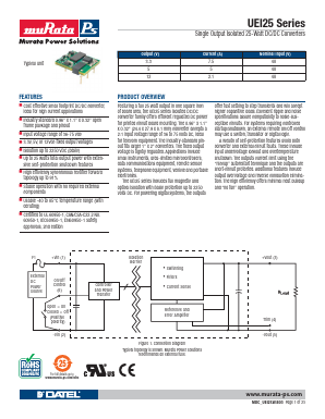 UEI25-033-D48NML1-C Datasheet PDF Murata Manufacturing