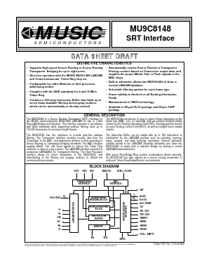 MU9C8148 Datasheet PDF Music Semiconductors