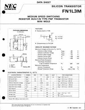 FN1L3M Datasheet PDF NEC => Renesas Technology
