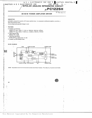 UPC1225H Datasheet PDF NEC => Renesas Technology
