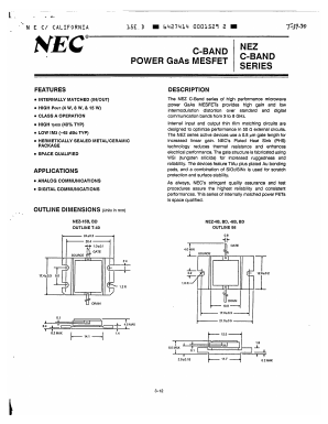 NEZ5258-4B Datasheet PDF NEC => Renesas Technology