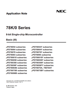 UPD78F0034AYGC-AB8 Datasheet PDF NEC => Renesas Technology