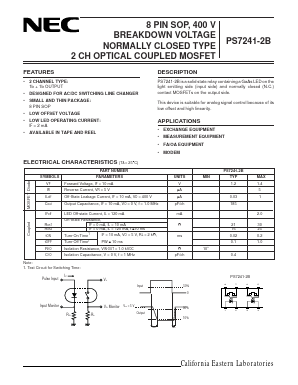 PS7241-2B-F3 Datasheet PDF NEC => Renesas Technology