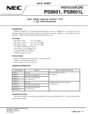 PS8601L2 Datasheet PDF NEC => Renesas Technology