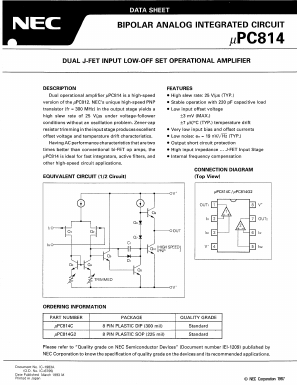 UPC814G2 Datasheet PDF NEC => Renesas Technology