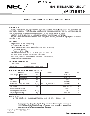 UPD16818GS Datasheet PDF NEC => Renesas Technology