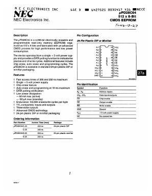 UPD28C04G-20 Datasheet PDF NEC => Renesas Technology
