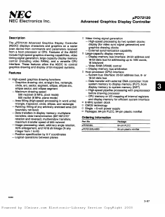 UPD72120GJ-5BG Datasheet PDF NEC => Renesas Technology