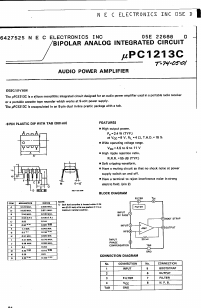 UPC1213C Datasheet PDF NEC => Renesas Technology