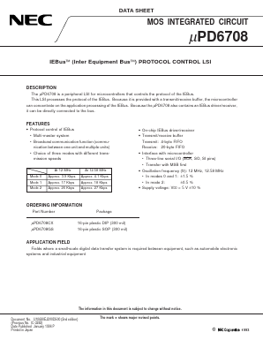 UPD6708CX Datasheet PDF NEC => Renesas Technology