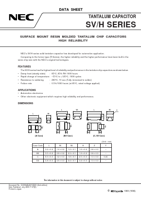 SVHD21E106M Datasheet PDF NEC => Renesas Technology