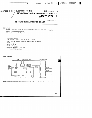 UPC1270H Datasheet PDF NEC => Renesas Technology