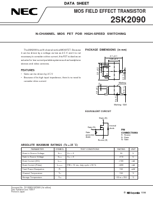 2SK2090 Datasheet PDF NEC => Renesas Technology