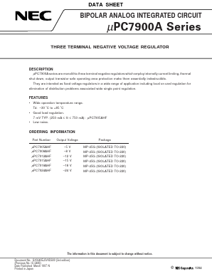 UPC7908AHF Datasheet PDF NEC => Renesas Technology