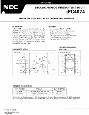 UPC4074C Datasheet PDF NEC => Renesas Technology