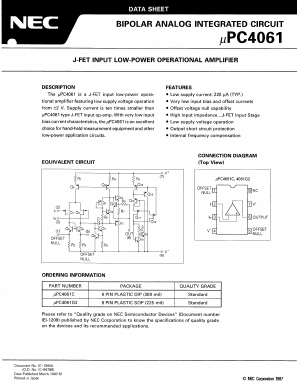 UPC4061G Datasheet PDF NEC => Renesas Technology