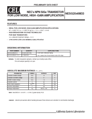 NESG2046M33-T3-A Datasheet PDF NEC => Renesas Technology