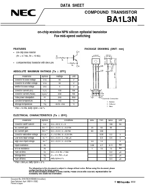 BA1L3N Datasheet PDF NEC => Renesas Technology