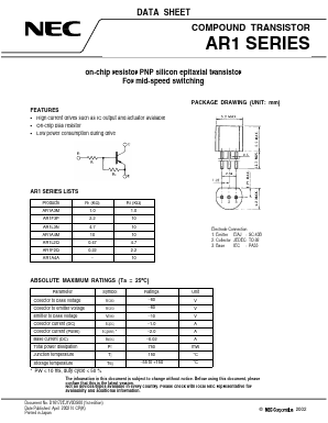 AR1 Datasheet PDF NEC => Renesas Technology
