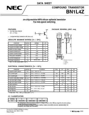 BN1L4Z Datasheet PDF NEC => Renesas Technology