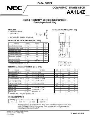AA1L4Z Datasheet PDF NEC => Renesas Technology