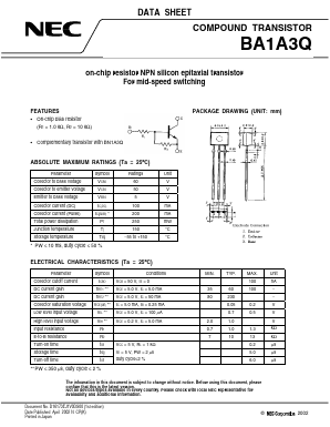 BA1A3Q Datasheet PDF NEC => Renesas Technology