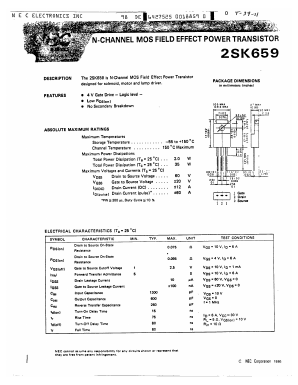2SK659 Datasheet PDF NEC => Renesas Technology