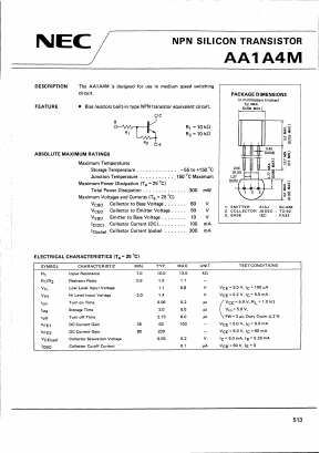 AA1A4M Datasheet PDF NEC => Renesas Technology